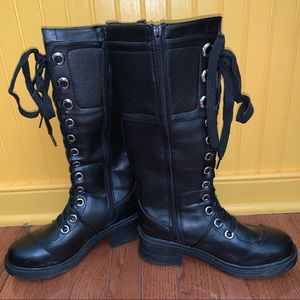 Tall zipper boots